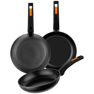 Monix Pfannenset FUEGO schwarz Aluminium 3 tlg.