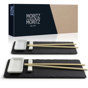 Moritz & Moritz Sushi-Set Lemongras schwarz Schiefer