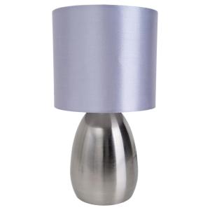 Näve Leuchten Tischleuchte 3189650 stahlfarbig Kunststoff M…