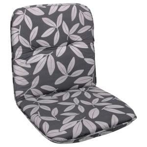 Neutral Auflage Floral grau Polyester B/H/L: ca. 50x5x98 cm