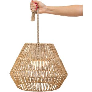 NewGarden LED-Pendelleuchte natur B/H/L: ca. 40x30,5x40 cm…
