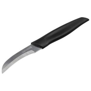 NIROSTA Schälmesser schwarz Edelstahl L: ca. 17 cm