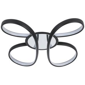 Nolo LED Deckenleuchte Chrom schwarz Kunststoff Metall B/H/…