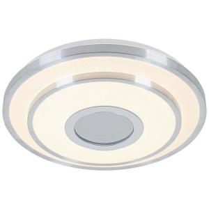 Nolo LED Deckenleuchte Chrom weiß Kunststoff Metall B/H/L:…