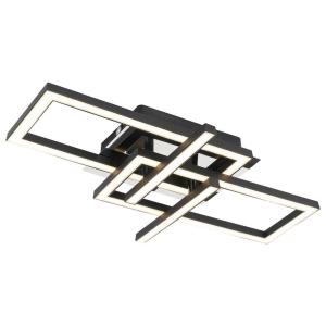 Nolo LED Deckenleuchte schwarz Chrom Kunststoff Metall B/H/…