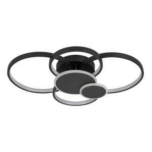 Nolo LED-Deckenleuchte schwarz Metall B/H/L: ca. 46x10x65 cm