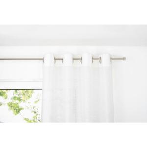 Ösenvorhang DOT weiß B/L: ca. 135x300 cm