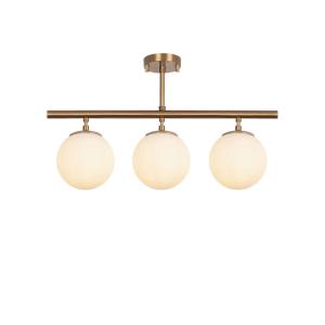 Opviq Deckenleuchte Atmaca bronze Glas Metall B/H/T/L/D: ca…