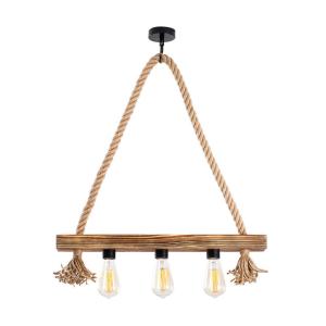 Opviq Deckenleuchte Erebos natur Holz B/H/T/L: ca. 9x60x9x6…
