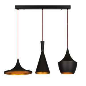 Opviq Pendelleuchte Elmas gold schwarz Metall B/H/T/L/D: ca…