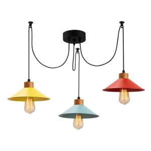 Opviq Pendelleuchte Manavgat multicolor Holz Metall B/H/T/L…