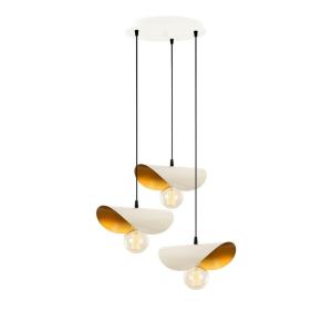 Opviq Pendelleuchte Sivani gold weiß Metall B/H/T/L/D: ca.…