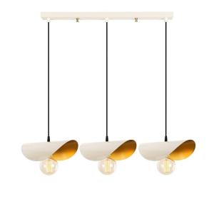 Opviq Pendelleuchte Sivani weiß gold Eisen B/H/T/L: ca. 17x…