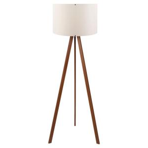 Opviq Stehleuchte braun ecru PVC B/H/T/L/D: ca. 38x140x38x3…