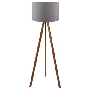 Opviq Stehleuchte braun grau PVC B/H/T/L/D: ca. 38x140x38x3…