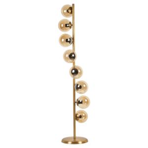 Opviq Stehleuchte gold Glas Metall B/H/L: ca. 30x155x30 cm…