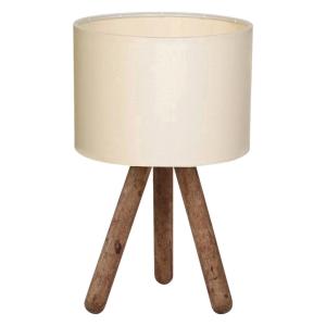 Opviq Tischleuchte creme Stoff B/H/T/L/D: ca. 19x32x19x19x1…