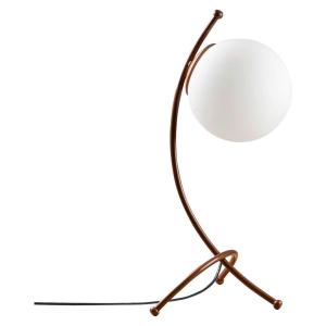 Opviq Tischleuchte Yay bronze weiß Glas Metall B/H/T/L/D: c…