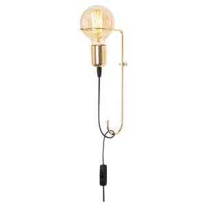 Opviq Wandleuchte Pota gold Eisen B/H/T/L: ca. 15x30x15x9 c…