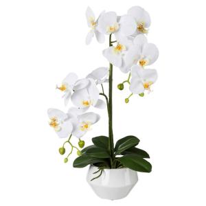Orchidee weiß Kunststoff H: ca. 52 cm