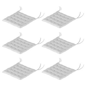 Outsunny Auflagen 6er-Set hellgrau Polyester B/H/L: ca. 40x…