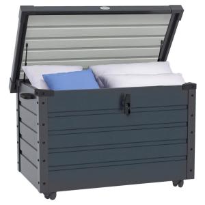 Outsunny Auflagenbox dunkelgrau Stahl B/H/L: ca. 62x65x100…