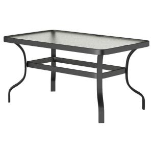 Outsunny Couchtisch schwarz Metall B/H/L: ca. 55x46x95 cm