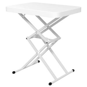 Outsunny Couchtisch weiß Metall B/H/L: ca. 45x70x65 cm