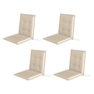 Outsunny Sitzkissen 4er Set beige Polyester B/H/L: ca. 50x5…