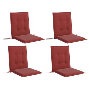 Outsunny Sitzkissen 4er Set weinrot Polyester B/H/L: ca. 50…