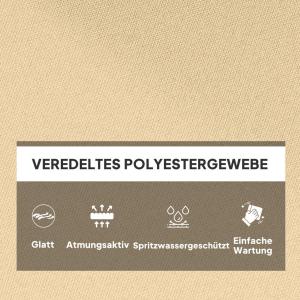 Outsunny Sitzkissen beige Schaumstoff B/H/L: ca. 100x8x120…
