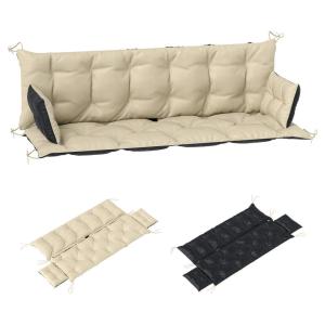 Outsunny Sitzkissen-Set beige Polyester B/H/L: ca. 110x8x18…