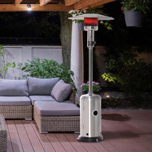 Outsunny Terrassenheizer silber Stahl H/D: ca. 225x82 cm
