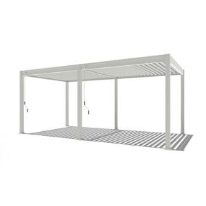 PergoLine Pergola Superior weiß Aluminium B/H/L: ca. 600x25…