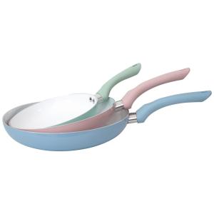 Pfannenset grün Aluminium 3 tlg.