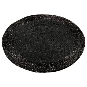 Platzmatte schwarz Kunststoff B/L: ca. 30x30 cm