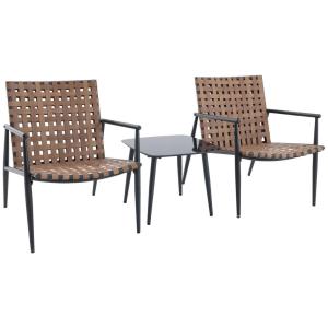 POCOline Balkonset Mainz braun Polyrattan