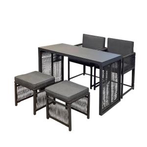 POCOline Balkonset Stone schwarz Stahl