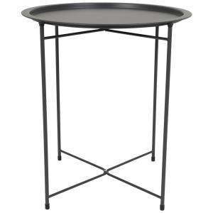 POCOline Beistelltisch anthrazit Metall H/D: ca. 52x46 cm