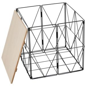 POCOline Beistelltisch schwarz Metall