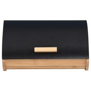 POCOline Brotkasten schwarz Bambus B/H/L: ca. 25x17x35 cm