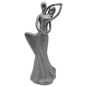 POCOline Deko-Figur silber Porzellan B/H/L: ca. 10,7x24,6x8…