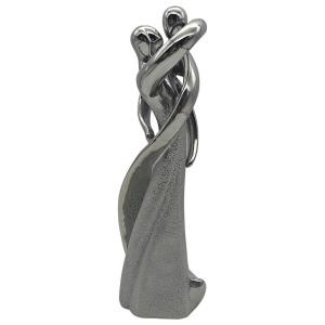 POCOline Deko-Figur silber Porzellan B/H/L: ca. 8x27x9,3 cm