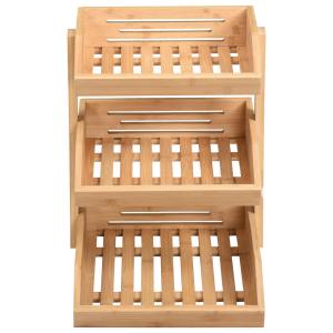 POCOline Etagere natur Bambus B/H/L: ca. 35x20x37,5 cm