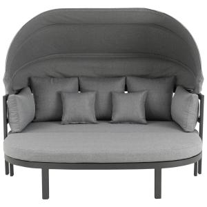 POCOline Gartensitzgruppe Barbados hellgrau Stahl