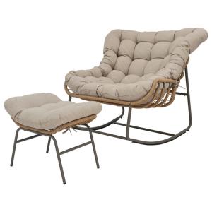 POCOline Gartenstuhl braun Stahl