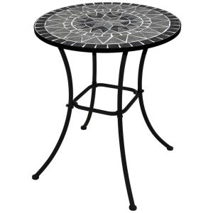 POCOline Gartentisch Mosaik schwarz Metall H/D: ca. 70x60 cm