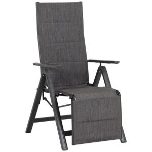POCOline Klappsessel Boston anthrazit Alu B/H/L: ca. 73x140…