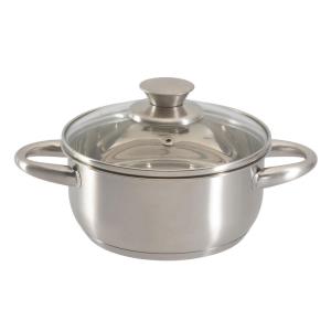 POCOline Kochtopf silber Edelstahl D: ca. 16 cm