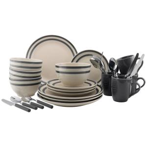 POCOline Kombiservice grau Steingut 32 tlg.